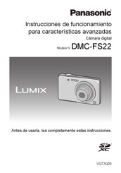 Panasonic LUMIX DMC-FS22 Instrucciones De Funcionamiento