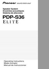 Pioneer ELITE PDP-S36 Manual De Instrucciones