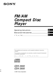 Sony CDX-3800 Manual De Instrucciones