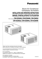 Panasonic CW-XC84HU Instrucciones De Instalación Y Funcionamiento