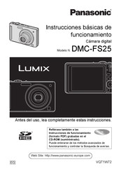 Panasonic LUMIX DMC-FS25 Instrucciones Básicas De Funcionamiento