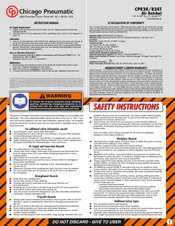 Chicago Pneumatic CP824 Manual De Instrucciones