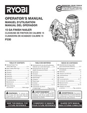 Ryobi P330 Manual Del Operador