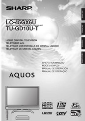 Sharp AQUOS TU-GD10U-T Manual De Operación