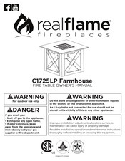 RealFlame C1725LP Farmhouse Manual Del Propietário