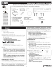 Cooper Lighting HALO TGS3S401DSRB Manual De Instrucciones