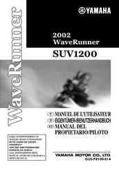 Yamaha WaveRunner SUV1200 2002 Manual Del Propietário