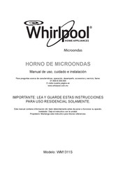 Whirlpool WM1311S Manual De Uso, Cuidado E Instalación