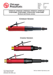 Chicago Pneumatic CP3019-20 CNOMO Instrucciones Originales