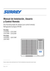 SURREY UCVE12RBF Manual De Instalación, Usuario