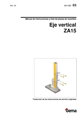 Gema ZA15 Traducción De Las Instrucciones De Servicio Originales