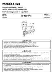 Metabo HPT N 3804A5 Instrucciones Y Manual De Seguridad