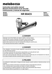 Hitachi Koki NR 90AC5 Instrucciones Y Manual De Seguridad