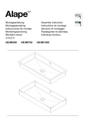 Alape UB.ME500 Instrucciones De Montaje