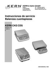 KERN CDS 100K0.5 Instrucciones De Servicio