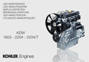 Kohler Engines KDW 2204/T Uso-Manutencion