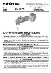 Metabo HPT CN 18DSL Instrucciones De Seguridad Y Manual De Instrucciones