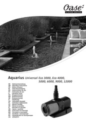 Oase Aquarius Universal Eco 6000 Instrucciones De Uso