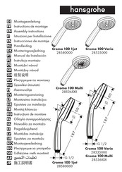 Hansgrohe Croma 100 Multi 28536 Serie Instrucciones De Montaje