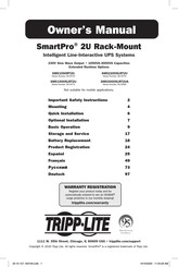 Tripp-Lite SmartPro SMX1500XLRT2U Manual Del Propietário