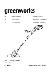 GreenWorks STG307 Manual Del Operador