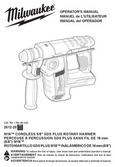 Milwaukee 2612-20 Manual Del Operador