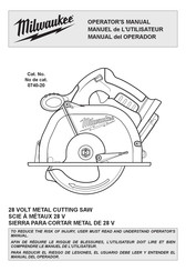 Milwaukee 0740-20 Manual Del Operador