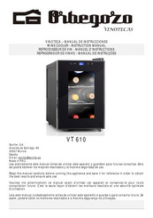 Orbegozo VINOTECAS VT 610 Manual De Instrucciones