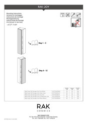 Rak Ceramics JOYTS120MOK Instrucciones De Montaje