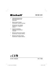 EINHELL GC-SA 1231 Manual De Instrucciones