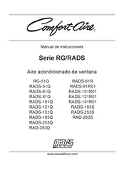 COMFORT-AIRE RADS-151R01 Manual De Instrucciones