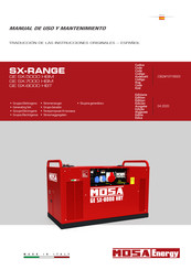 Mosa GE SX-5000 HBM Manual De Uso Y Mantenimiento