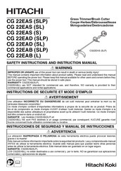Hitachi CG 22EAB Instrucciones De Seguridad Y Manual De Instrucciones