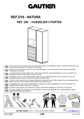 Gautier NATURA D16 250 Manual De Instrucciones