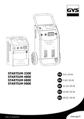 GYS STARTIUM 480E Manual De Instrucciones