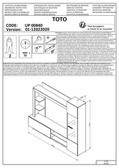 CONFORAMA TOTO UP 00840 Instrucciones De Montaje