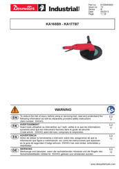 Desoutter KA165B9 Manual De Instrucciones