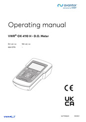 VWR avantor OX 4110 H Manual De Operación