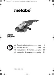 Metabo WX 2000 Instrucciones De Manejo