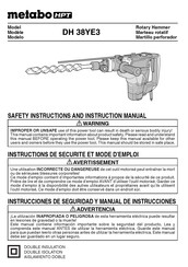 Metabo HPT DH 38YE3 Instrucciones De Seguridad Y Manual De Instrucciones