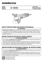 Metabo HPT G 12SS2 Instrucciones De Seguridad Y Manual De Instrucciones