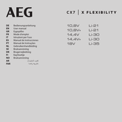 AEG CX7 X FLEXIBILITY 10,8V Manual De Instrucciones