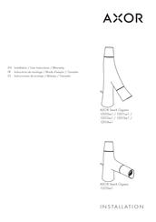 Axor Starck Organic 120101 Serie Instrucciones De Montaje / Manejo / Garantía
