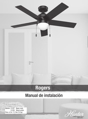 Hunter Fan Rogers 51358 Manual De Instalación