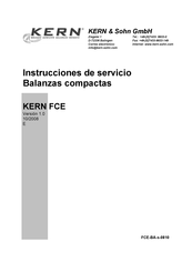 KERN FCE 15K5 Instrucciones De Servicio