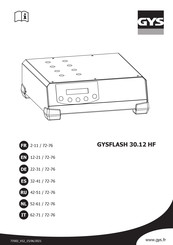 GYS FLASH 30.12 HF Manual De Instrucciones