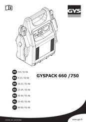GYS PACK 750 Manual De Instrucciones