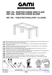 Gami J74 Manual De Instrucciones