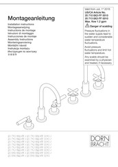 Dornbracht 20 815 882-FF Instrucciones De Montaje