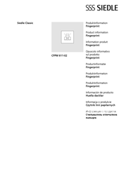 SSS Siedle CFPM 611-02 Informacion De Producto